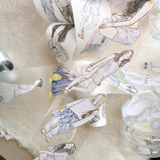 3062 Seahorse Forest Vol.6 A37 “Serenity” | Original Decorative Journal Tape, Washi & PET