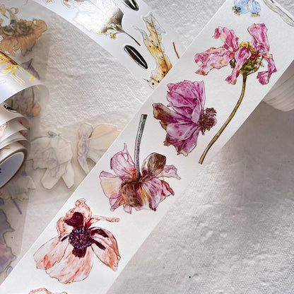 3072 A32 Colorful | Original Hand-Drawn PET Washi Tape Die-Cut for Journaling