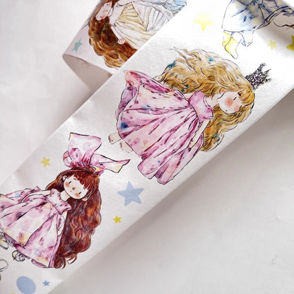 3074 A18 Little Girl | Original Character Cartoon Washi Tape, Journal Decoration