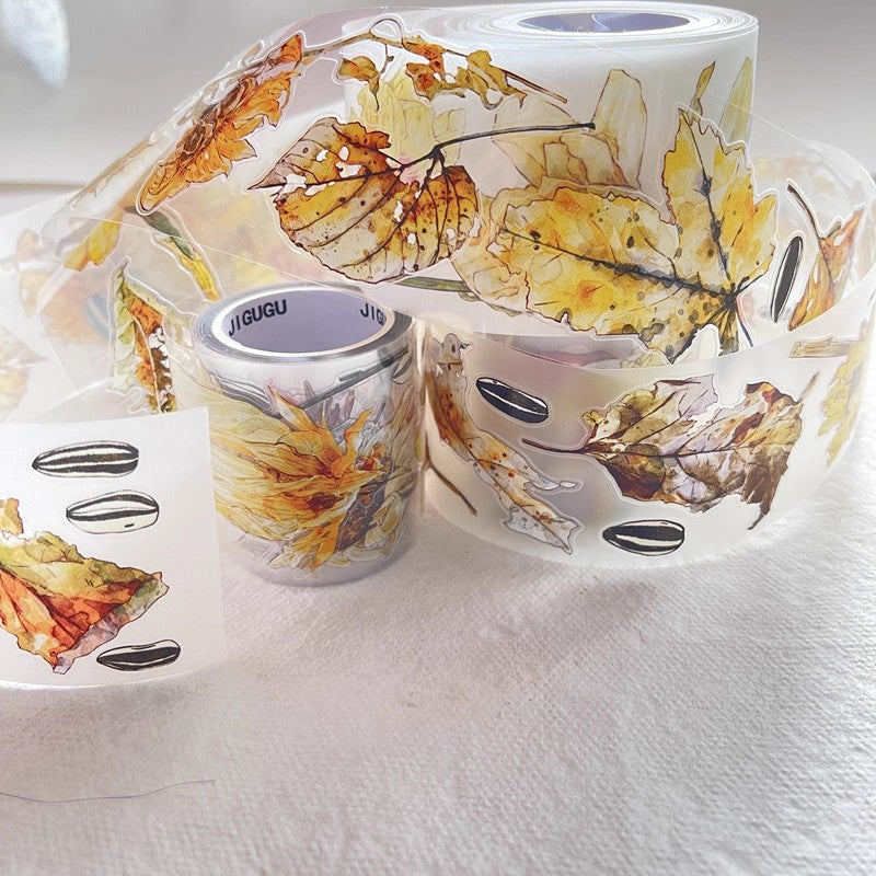 3072 A32 Colorful | Original Hand-Drawn PET Washi Tape Die-Cut for Journaling