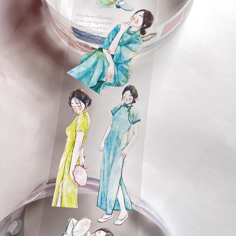 3076 A19 Golden Years | Original Character Journal Tape, Washi / PET / Matte Options