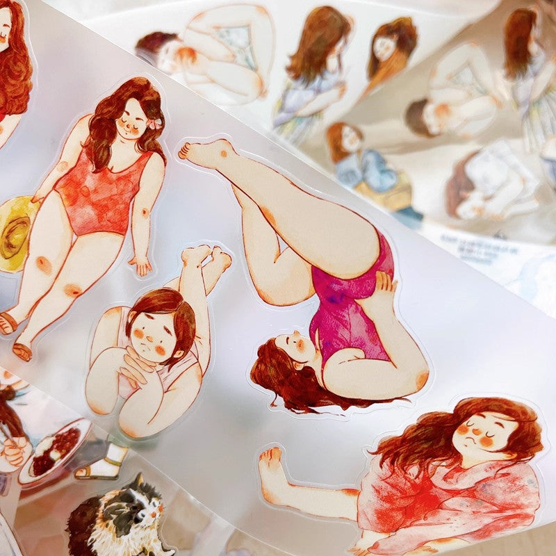 3061 A36 Cozy Moment | Decorative PET & Washi Tape for Scrapbooking