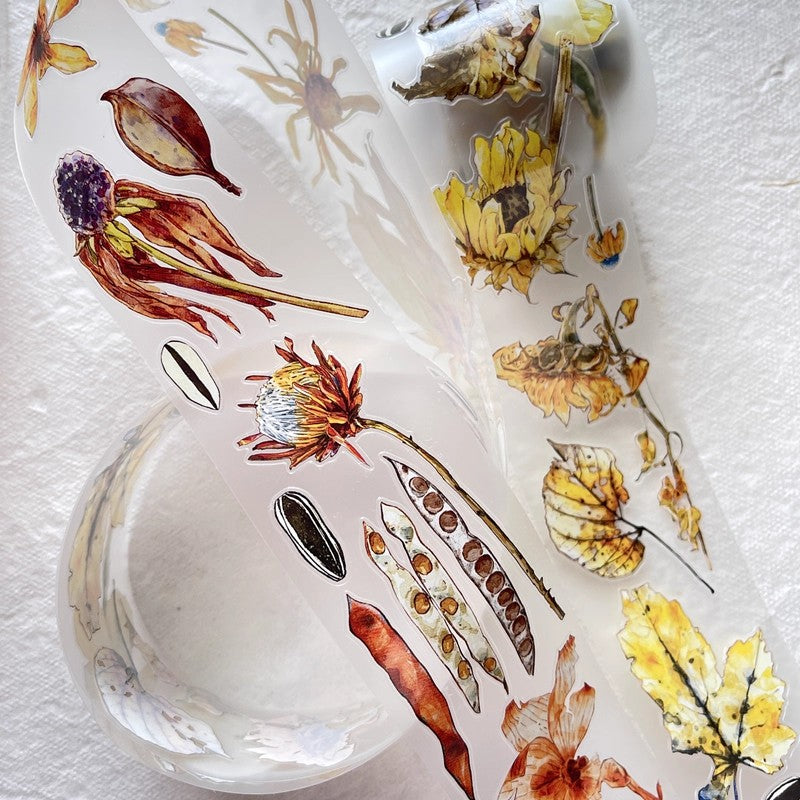 3072 A32 Colorful | Original Hand-Drawn PET Washi Tape Die-Cut for Journaling