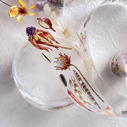 3072 A32 Colorful | Original Hand-Drawn PET Washi Tape Die-Cut for Journaling