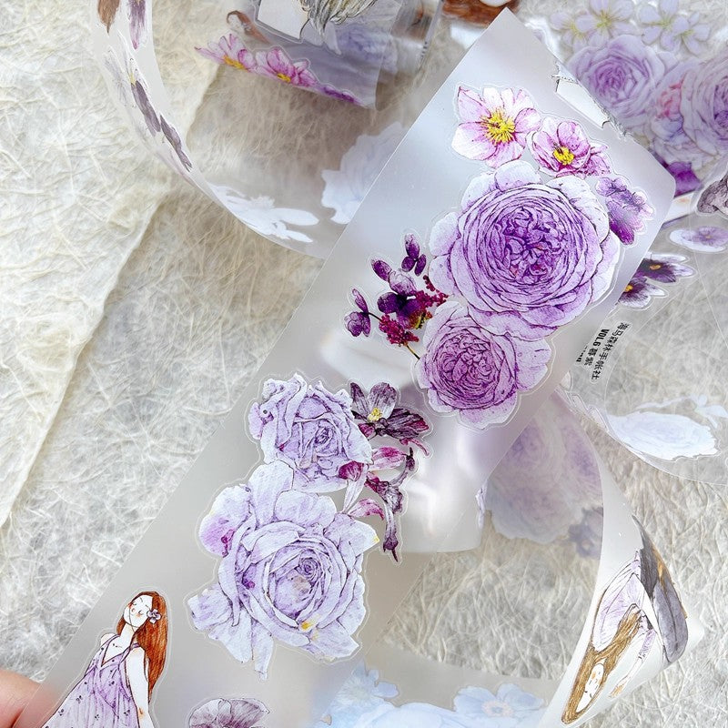 3066 A39 Twilight Purple | PET & Matte Washi Die-Cut Tape, Original Journal Supply