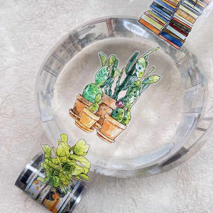 3078  29 Home | Hand-Drawn Furniture Washi Tape & Sticker for Journaling