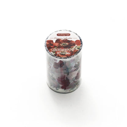 [2603-117] Iridescent Floral PET Stickers 4 Styles