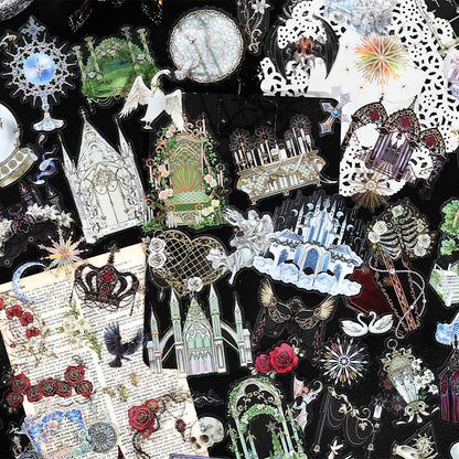 [2603-116] Luxury Vintage PET Sticker Pack 4 Styles