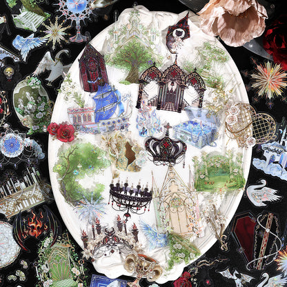 [2603-116] Luxury Vintage PET Sticker Pack 4 Styles