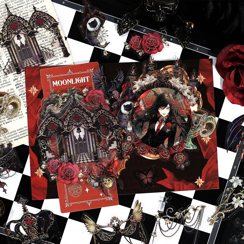 [2603-116] Luxury Vintage PET Sticker Pack 4 Styles