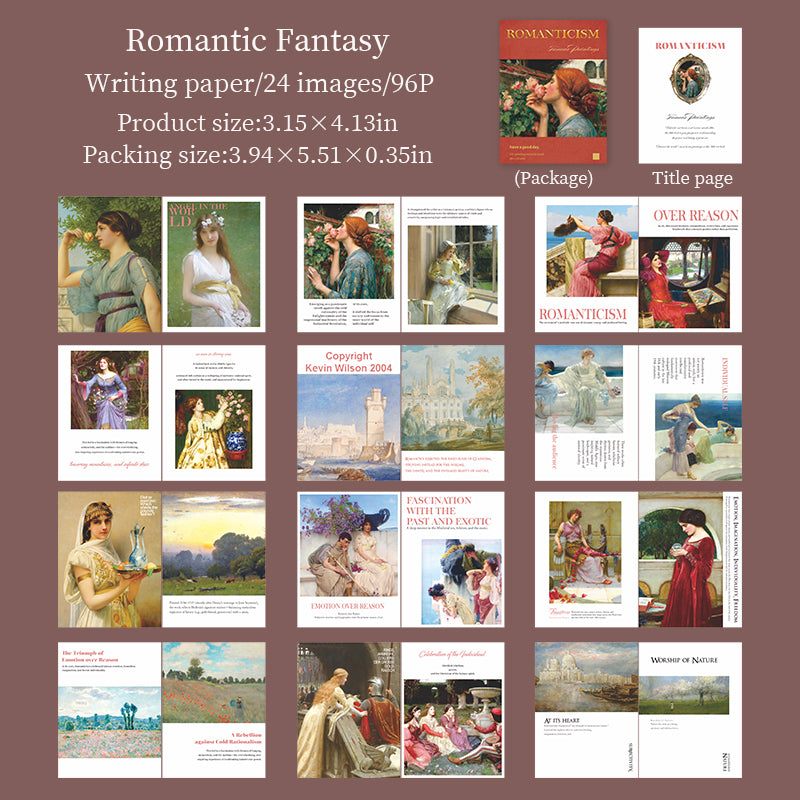 [2601-143] Vintage Art Mini Books – Classic Masterpiece Collage Series (6 Designs)