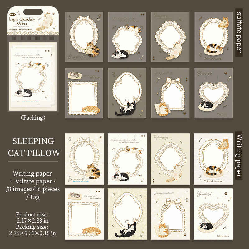 [2603-036] Hand Drawn PET Background Collage Stickers 6 Styles