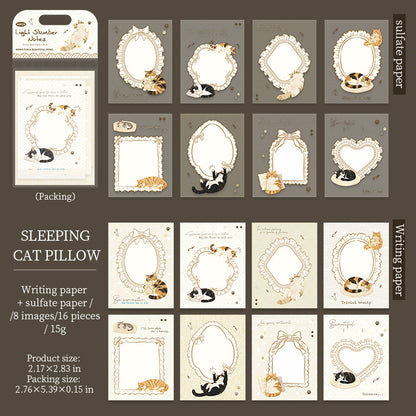 [2603-036] Hand Drawn PET Background Collage Stickers 6 Styles