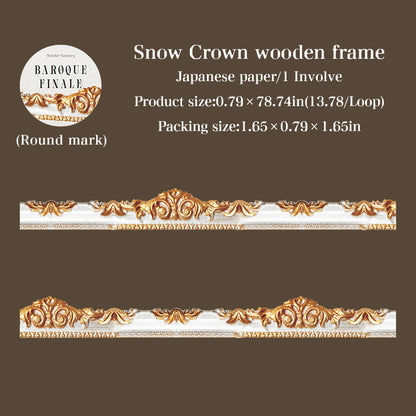 [2601-158] Baroque Finale – Ornate Frame Washi Tape Set (4 Designs)