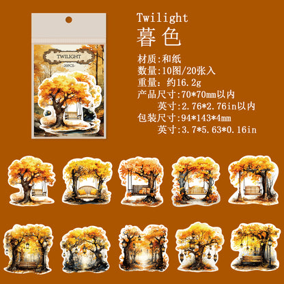[2601-169] Forest Reverie – Vintage Woodland Stickers (4 Designs)