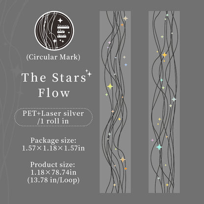 [2601-161] Starry Poet – Cosmic PET Tape Set (6 Designs)