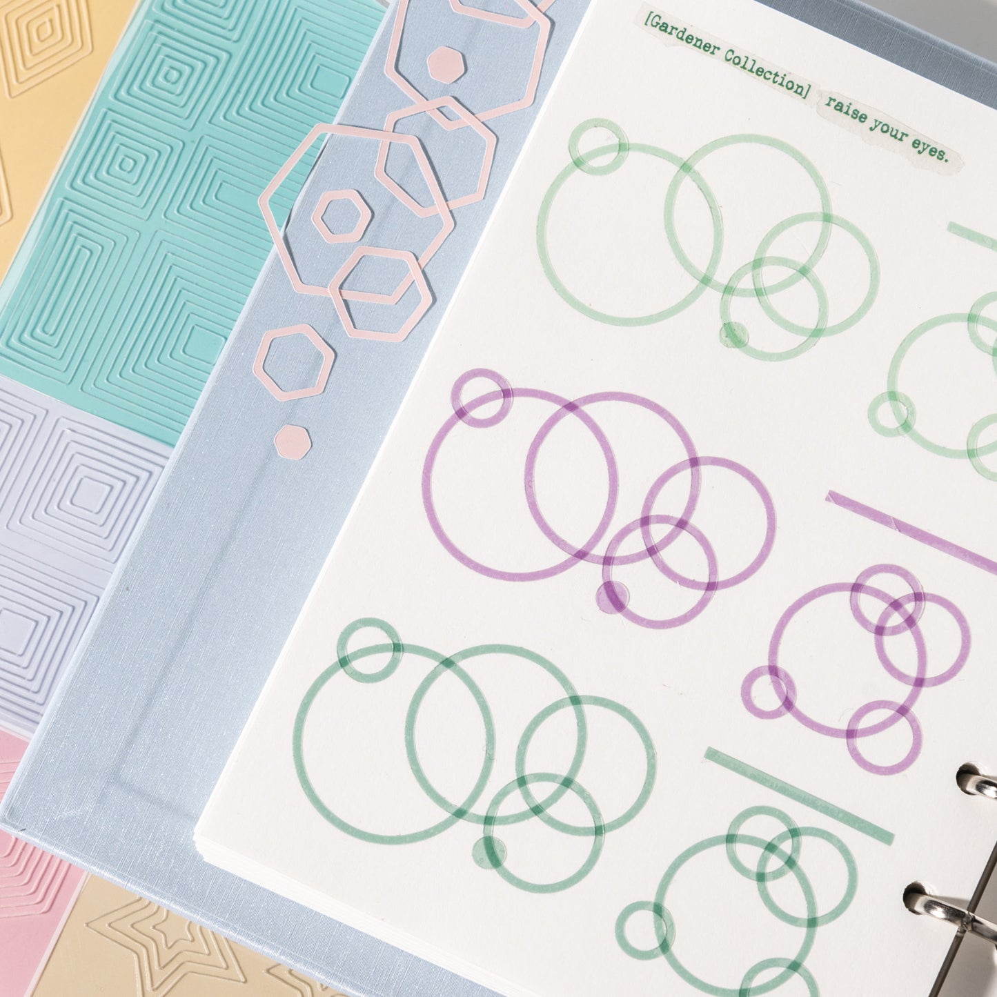 [2603-032] Colorful Frame Die Cut Stickers 4 Styles