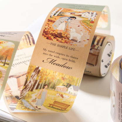 [2603-071] Vacation Theme PET Die Cut Tape 6 Styles
