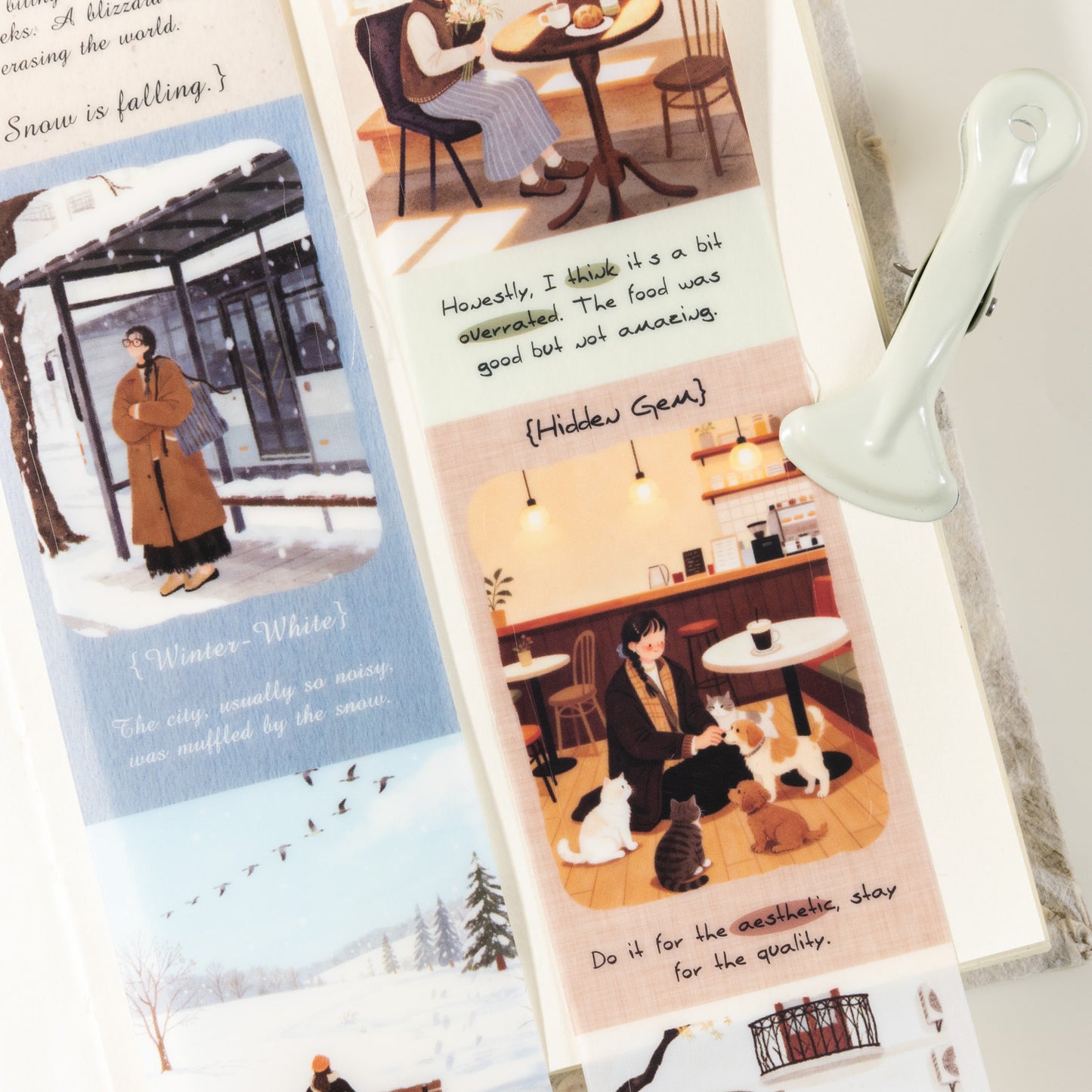 [2603-071] Vacation Theme PET Die Cut Tape 6 Styles