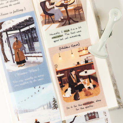 [2603-071] Vacation Theme PET Die Cut Tape 6 Styles