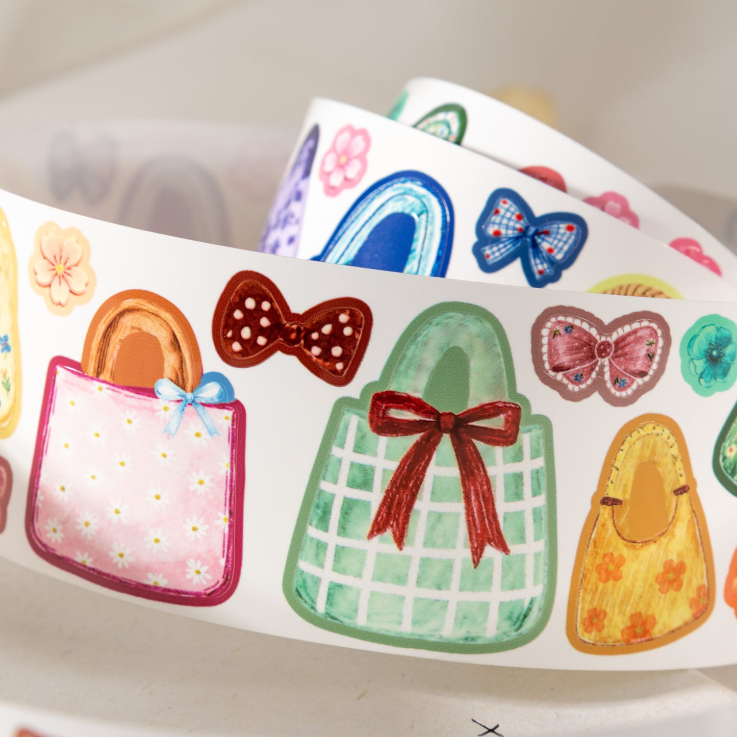 [2601-235] Everyday Objects Series Synthetic Paper Washi Tape Journal Stickers 4 Styles