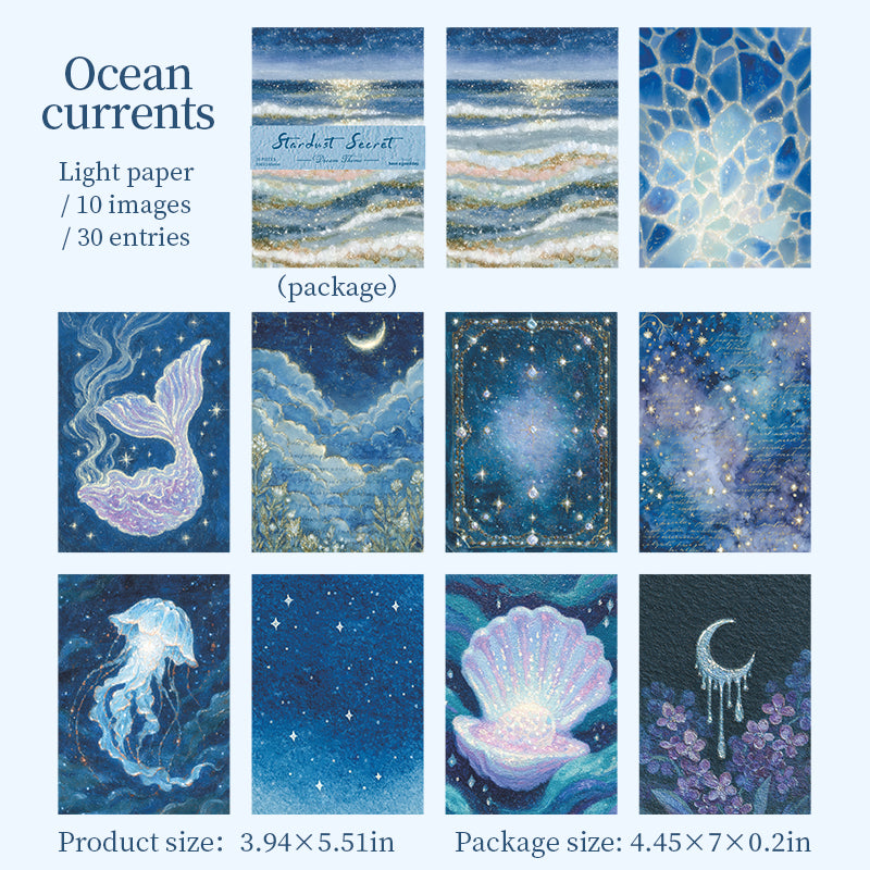 [2603-099] Fantasy Dream Journal Collage Paper 6 Styles