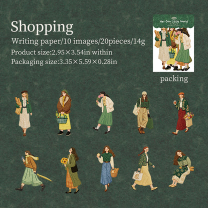 [2603-029] Character Die Cut Stickers No White Border 6 Styles