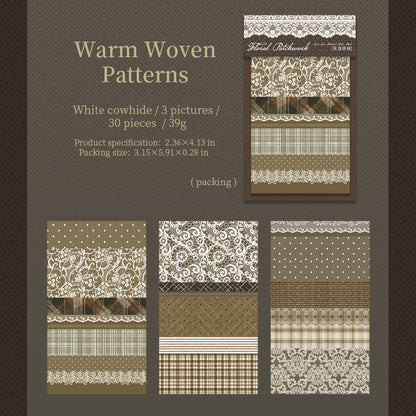 [2601-171] Floral Patchwork – Vintage Lace Collage Paper Pad (6 Designs)