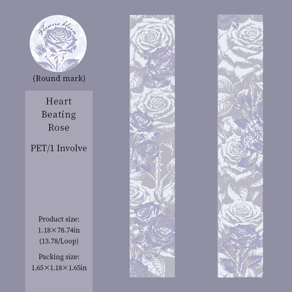 [2601-186] Blooming Dawn Botanical PET Washi Tape