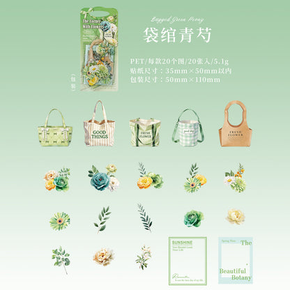 [2603-065] Modern Minimalist Floral Stickers 6 Styles