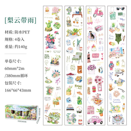 [2603-012] PET Die Cut Tape Set 4 Rolls