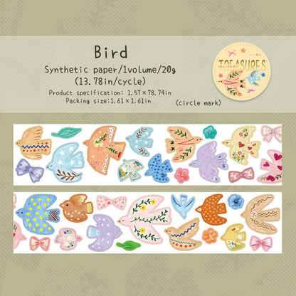 [2601-235] Everyday Objects Series Synthetic Paper Washi Tape Journal Stickers 4 Styles