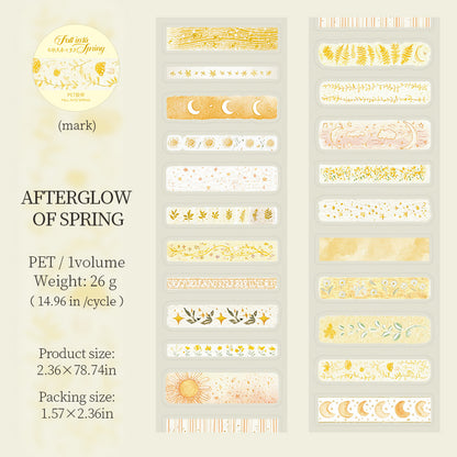 [2601-174] Fall into Spring – PET Die-Cut Decorative Tape Set (4 Designs)