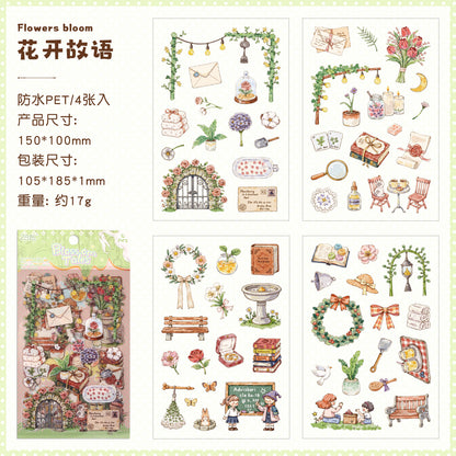 [2603-020] PET Food and Lifestyle Sheet Stickers 4 Sheets