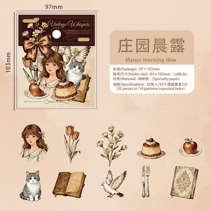 [2602-027] Vintage Character Collage Stickers
