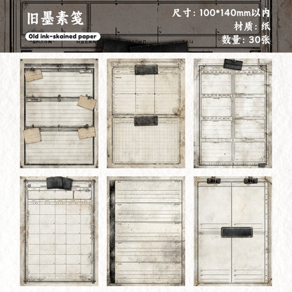 [2603-017] Vintage Schedule Ephemera Paper 6 Styles