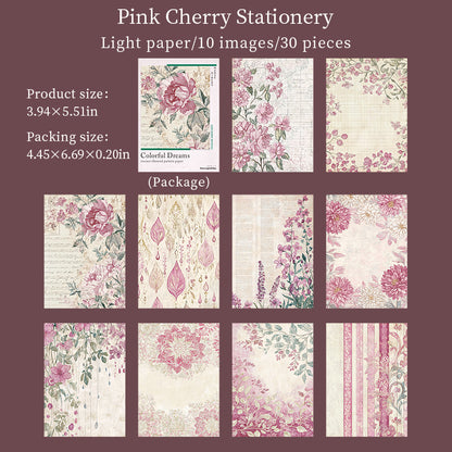 [2603-044] Floral Background Ephemera Book 6 Styles