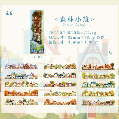 [2603-110] Nature Landscape PET Sticker Pack 6 Styles