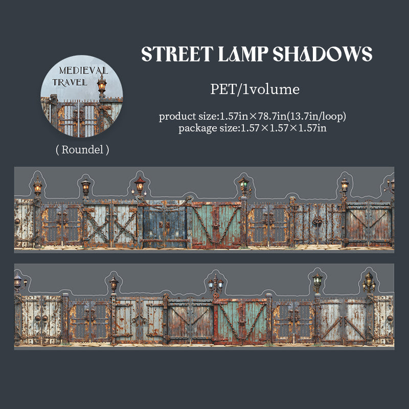 [2603-093] Medieval Travel Scene PET Tape 6 Styles