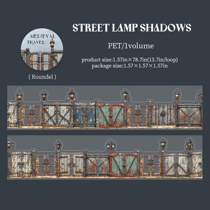 [2603-093] Medieval Travel Scene PET Tape 6 Styles