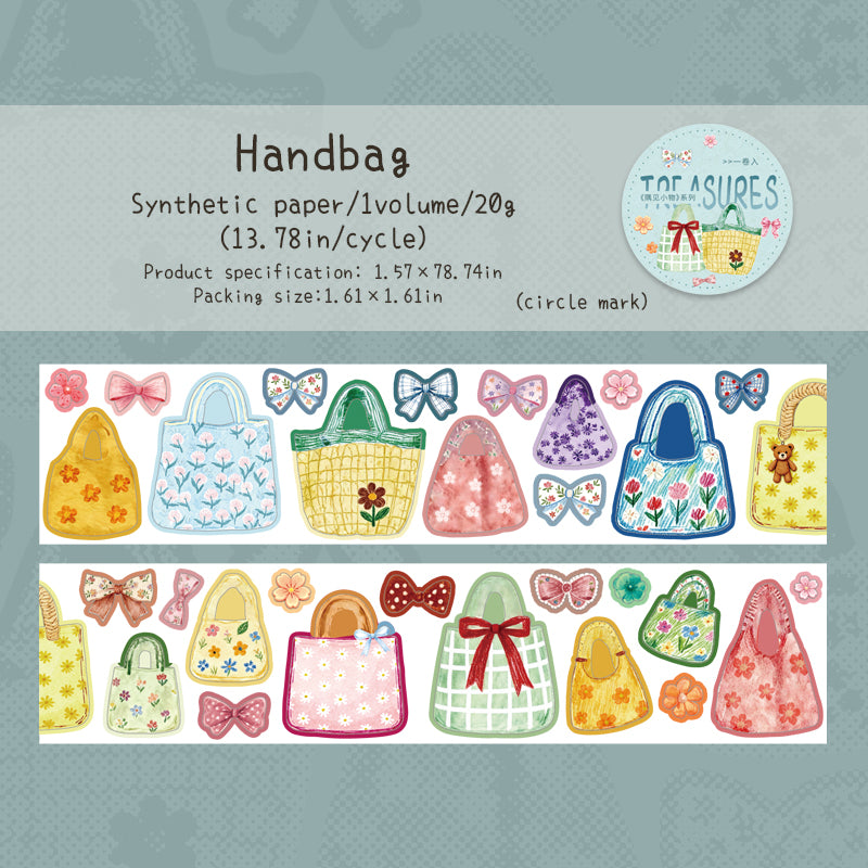 [2601-235] Everyday Objects Series Synthetic Paper Washi Tape Journal Stickers 4 Styles