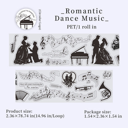 [2603-053] Vintage European Die Cut Tape 6 Styles