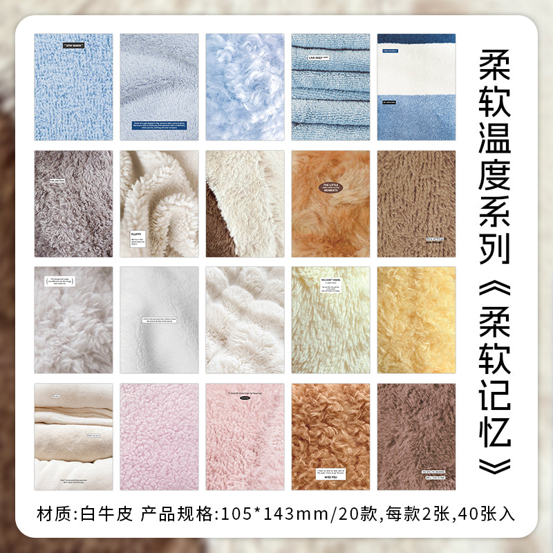 [2601-162] Soft Texture – Vintage Yarn Pattern Paper Pack (4 Designs)