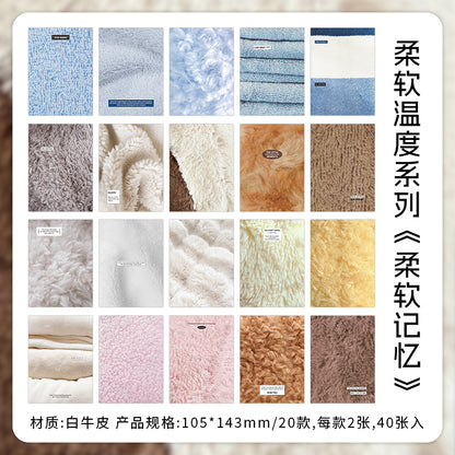 [2601-162] Soft Texture – Vintage Yarn Pattern Paper Pack (4 Designs)