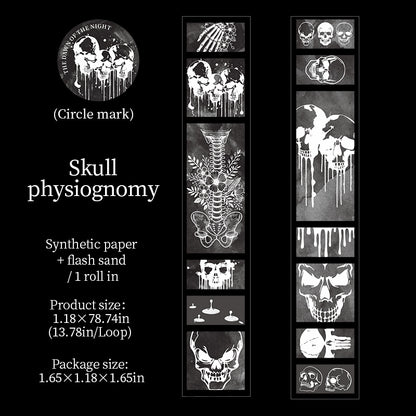 [2602-008] Gothic Dark Collage Tape 6 Styles