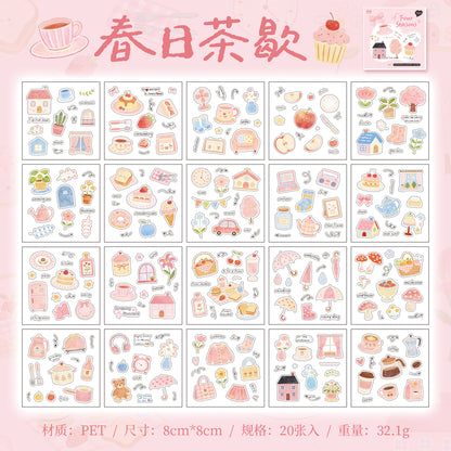 [2603-144] Seasonal Signal PET Journal Stickers 4 Styles