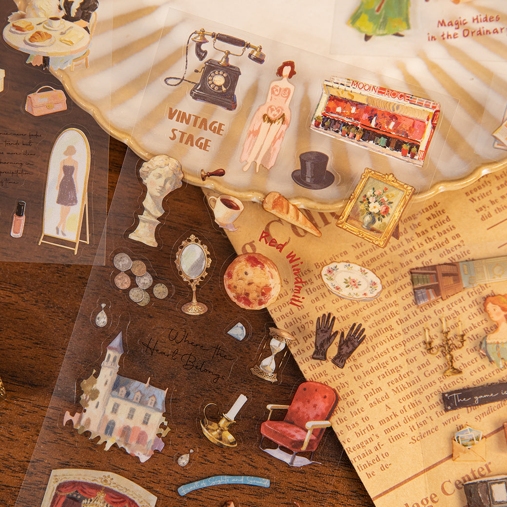 [2601-163] Misty Detective – Cinematic PET Stickers (6 Designs)