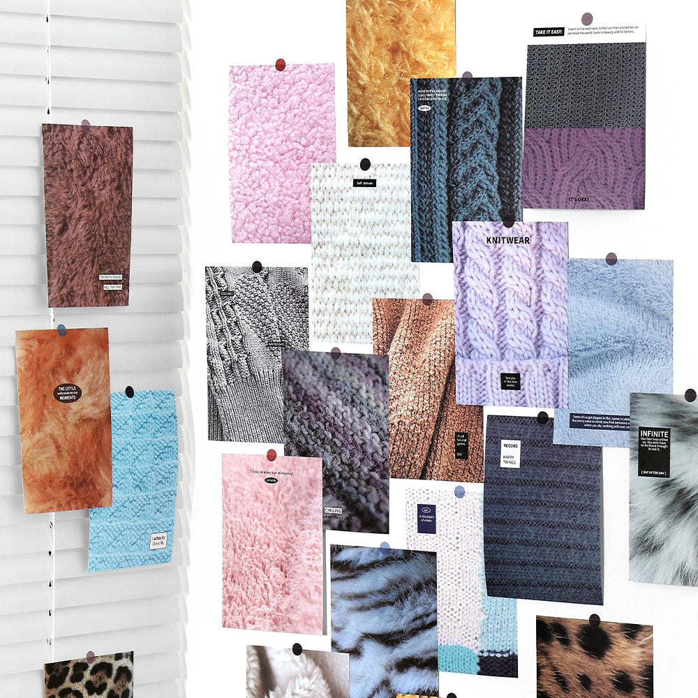[2601-162] Soft Texture – Vintage Yarn Pattern Paper Pack (4 Designs)