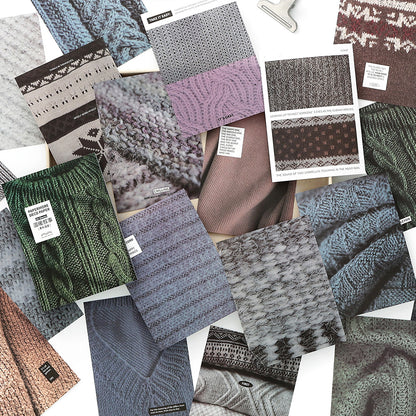 [2601-162] Soft Texture – Vintage Yarn Pattern Paper Pack (4 Designs)