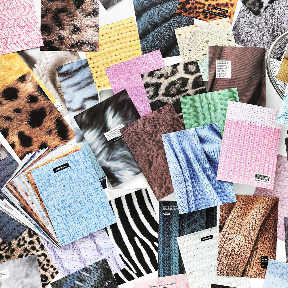 [2601-162] Soft Texture – Vintage Yarn Pattern Paper Pack (4 Designs)